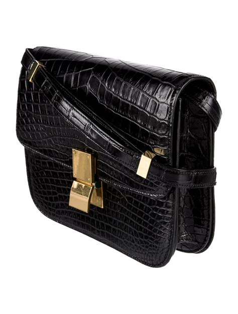 celine trapeze bag crocodile|Medium Classic bag in crocodile .